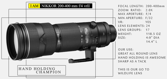 Photo of Nikkor 200-400mm f4.0 vrii lens