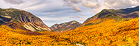 Franconia Notch in Fall Panoramic Photo