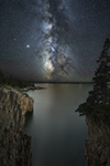 Milky Way and Cliffs Acadia NP Photo