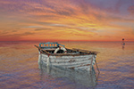 Old Row Boat at Sunrise Artwork