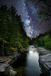 Milky Way Over the Ammonoosuc River North NH Photo