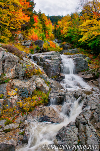 landscape;waterfall;Flume Cascade Waterfall;Cascade;water;foliage;Crawford Notch;NH;D3X